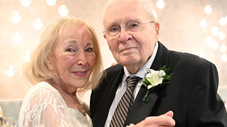 Morty and Alice Steinberg renew their wedding vows on Feb....