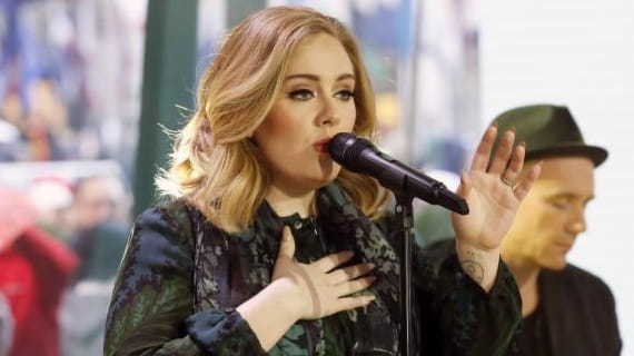 Adele performs Nov. 25, 2015 on the "Today" show. She...