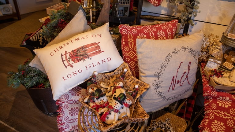 Decorative pillows at Nicolette's for the Home in North Massapequa. 