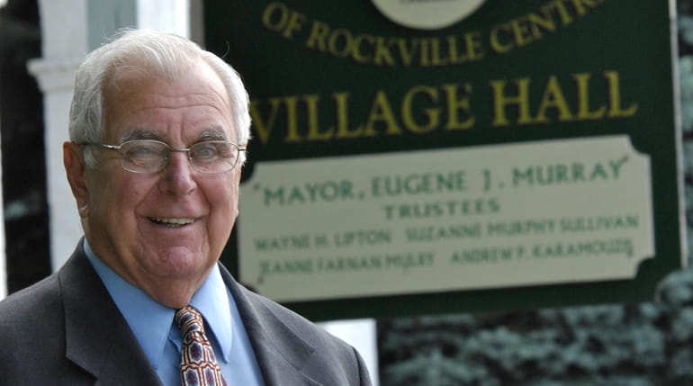 Eugene Murray, then mayor of Rockville Centre, at village hall in...