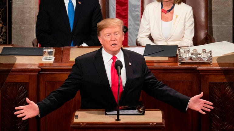 President Donald Trump delivers the State of the Union address...