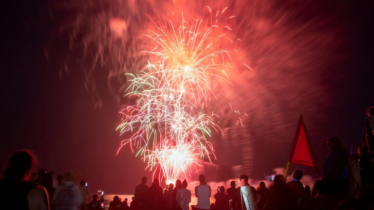 Fourth of July Fireworks at Jones Beach State Park in...