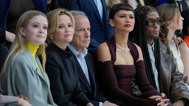 Ava Phillippe, from left, Reese Witherspoon, Michael Burke, Zendaya and...