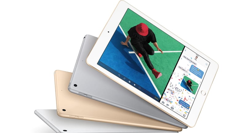 The new iPad is seen in this promotional photo.