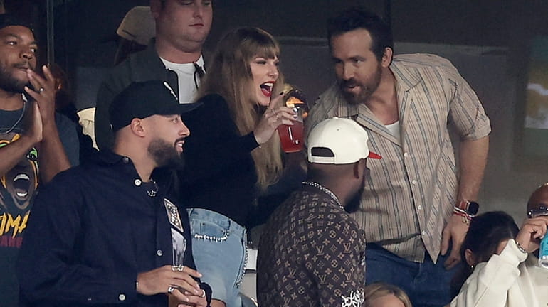 Taylor Swift attends the game between the New York Jets and...