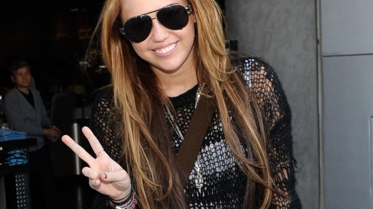Miley Cyrus at Universal Studios Hollywood on April 23, 2010.