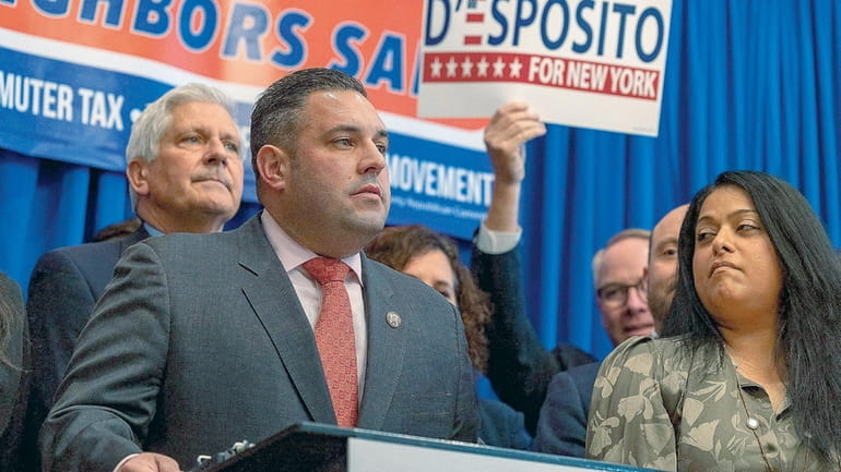 Town of Hempstead Councilman Anthony D'Esposito on Friday announces his...
