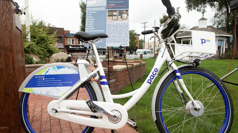 The Bethpage Ride bike-share program is offered in the villages...