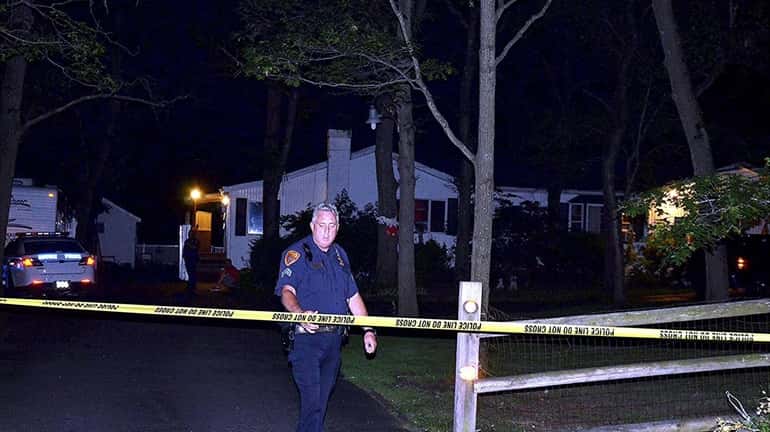 Suffolk County police respond to a home on Railroad Avenue...