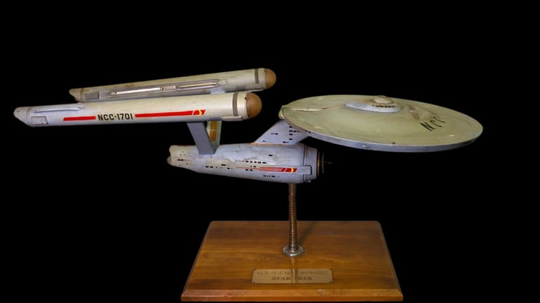 The first model of the USS Enterprise is displayed at...