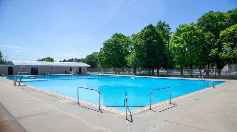 Levittown's East Village Green Pool and Park, shown May 21.