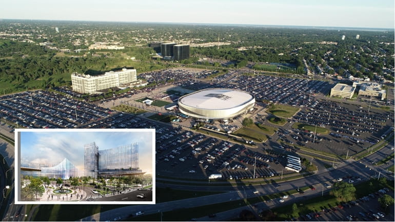 The Nassau Hub, which includes the Nassau Veterans Memorial Coliseum,...