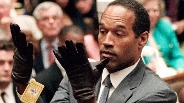 An iconic moment during O.J. Simpson's murder trial when he...
