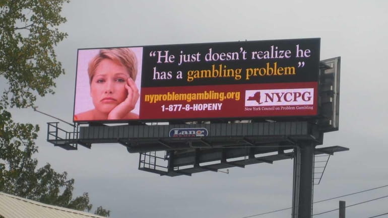 A billboard posted in Albany by the New York Council...