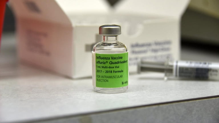 The flu vaccine at West Hempstead Pharmacy on Feb. 1,...