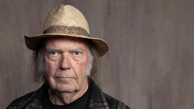 Neil Young poses for a portrait at Lost Planet Editorial...