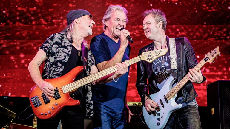 Roger Glover, Ian Gillan and Simon McBride of Deep Purple...