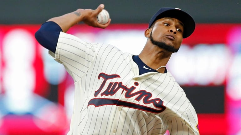 Minnesota's Ervin Santana, here pitching against San Diego on Sept....