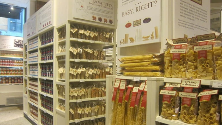 There's no shortage of pasta on the shelves at Eataly,...