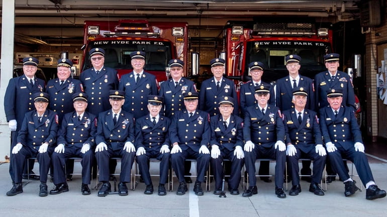 Active firefighters with 50 years or more of service with...
