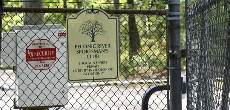 Entrance to the Peconic River Sportsman's Club on Connecticut Avenue...