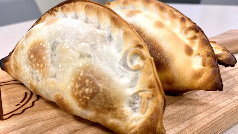 Each empanada at Nelly's is inscribed with an identification code.