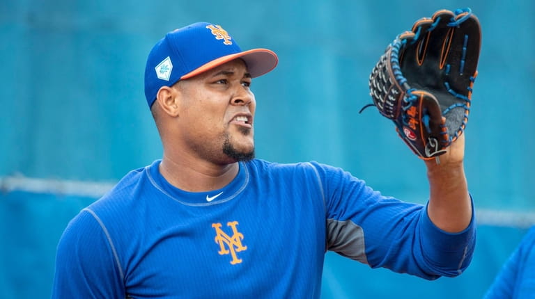 New York Mets player Jeurys Familia during a spring training...