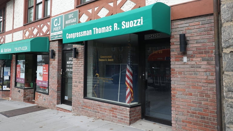 Rep. George Santos’ office, located on Northern Blvd in Douglaston, Queens,...