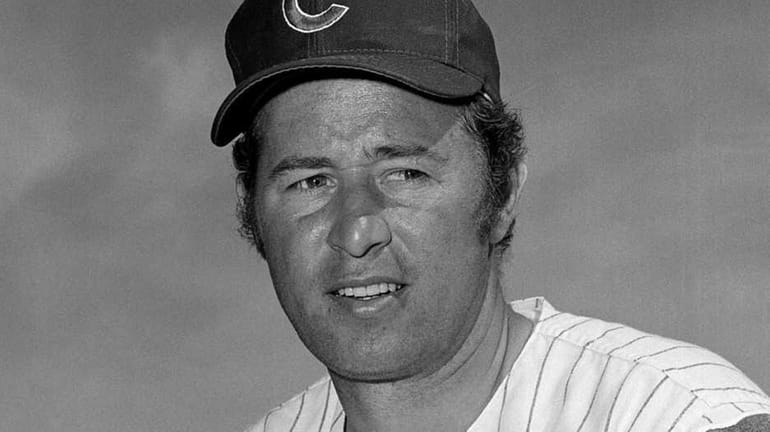 File photo of Chicago Cubs infielder Ron Santo in Scottsdale,...