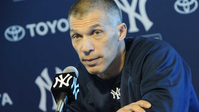 Yankees Manager Joe Girardi addresses the media on the first...