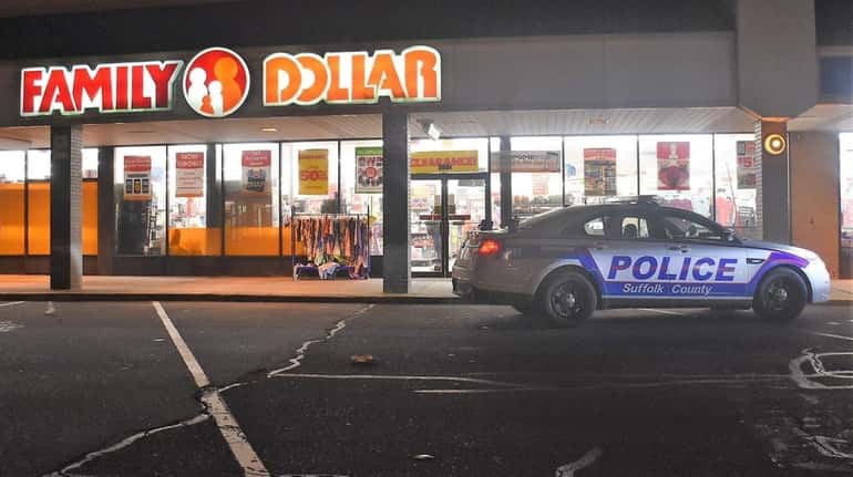 Suffolk County police respond to an attempted robbery at a...