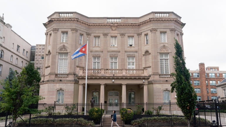 The Cuban Embassy is seen in Washington, Monday, Sept. 25,...