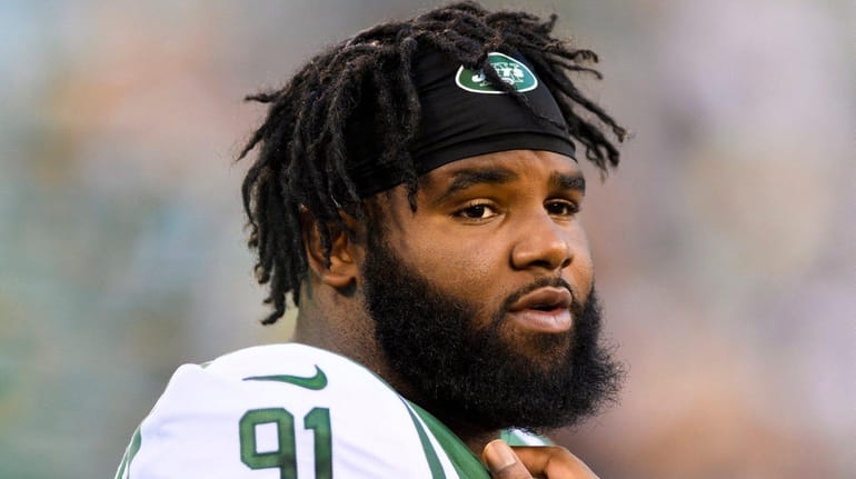Jets defensive end Sheldon Richardson during the first half against...