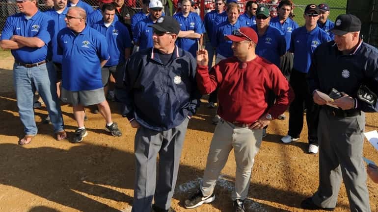 Nearly two dozen Nassau County baseball coaches show up in...