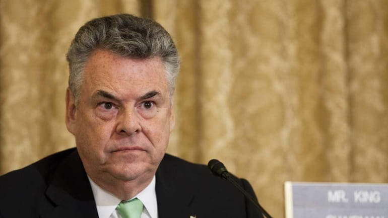 Rep. Peter King (R-Seaford) chairs a hearing on the threat...