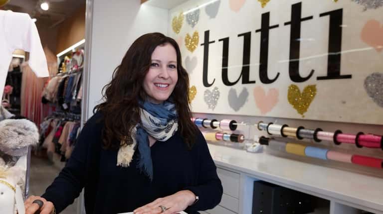Christina Connelly, founder and owner of Tutti in Greenvale, seen on...