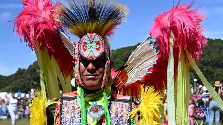 Gabe Bullock traveled from Alabama to participate in the powwow in...