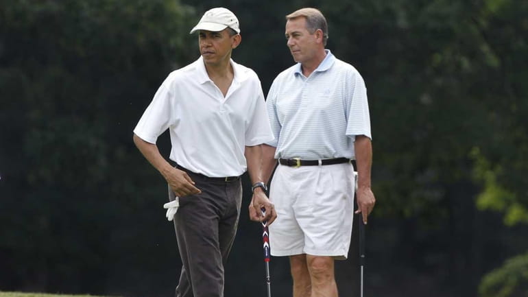 President Barack Obama and House Speaker John Boehner are on...
