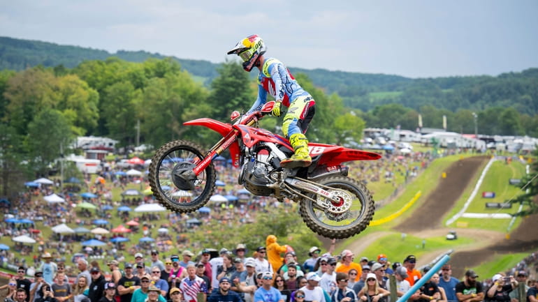 In this photo provided by MX Sports Pro Racing, Jett...