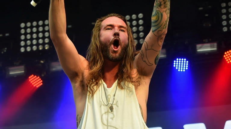 Singer/songwriter Jared Watson of Dirty Heads performs during day 3...