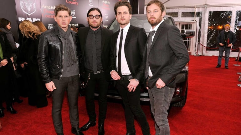 From left, Matthew Followill, Nathan Folllowill, Jared Followill and Caleb...