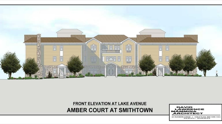 An artist's rendering of Amber Court in Smithtown.