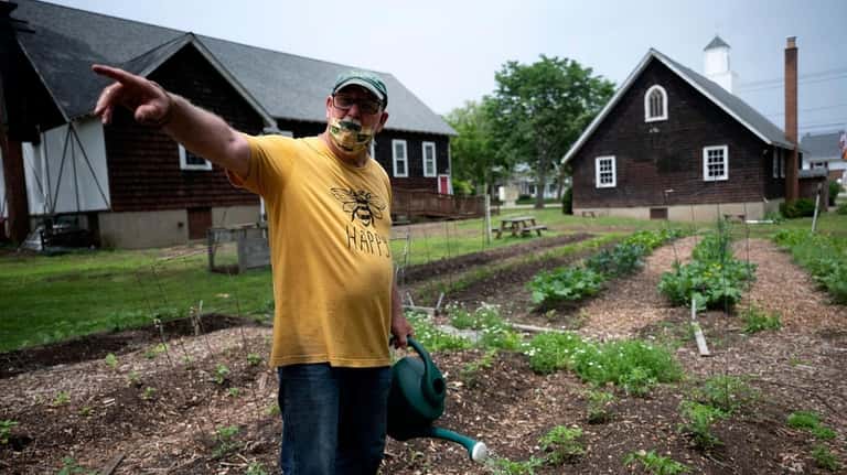 Skip Wade, garden manager of St. Francis Episcopal Church in...