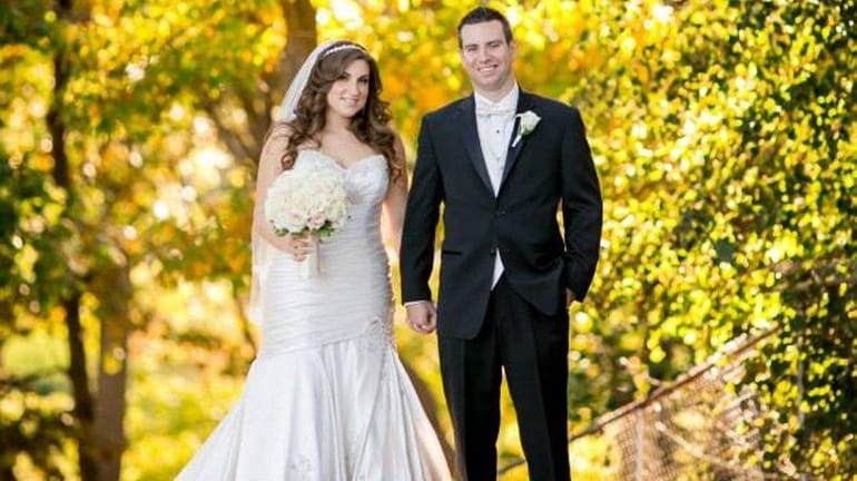 Alexis and Sean Lazarus of Commack on their wedding day...