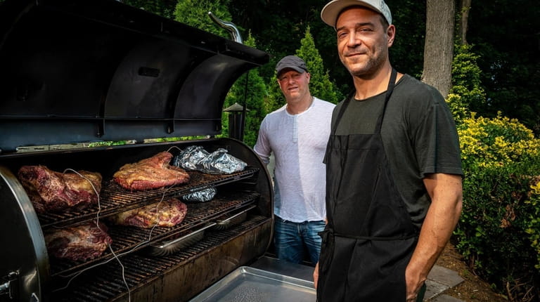 Chef Matthew Birnbaum, left, and owner Matt Prince, of Uncle Steve's...