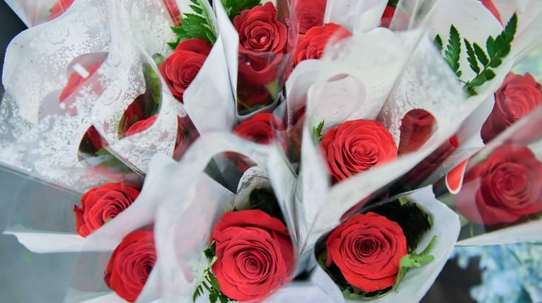 Roses for Valentines Day at the 1-800-Flowers.com retail store 