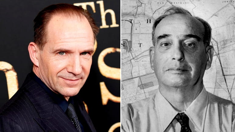 Ralph Fiennes, left, will play Robert Moses in "Straight Line...