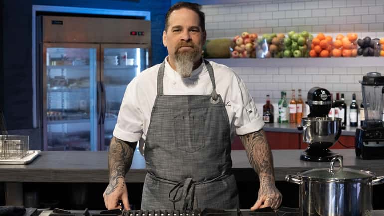 Chef Eric LeVine competes on Food Network's show, "Alex vs....