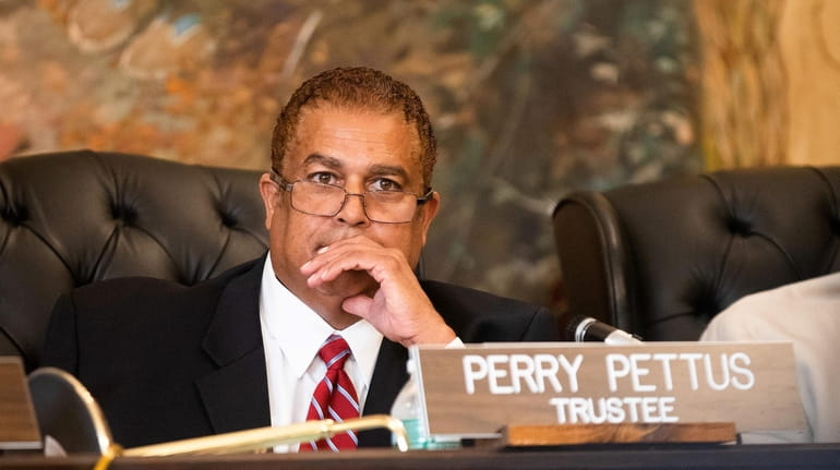 Trustee Perry Pettus was also indicted in July, on charges of...