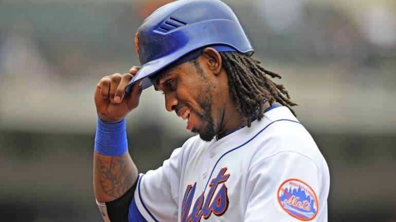 Jose Reyes during the Mets' season finale against the Reds....